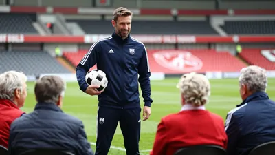 Milton Keynes Dons Community Team brings football-themed fitness sessions to The Willows Care Home, promoting wellbeing...